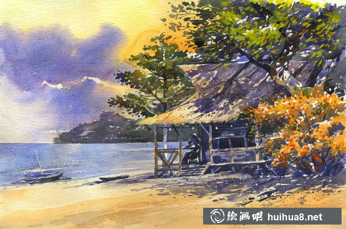 學習水彩風景的方法技巧