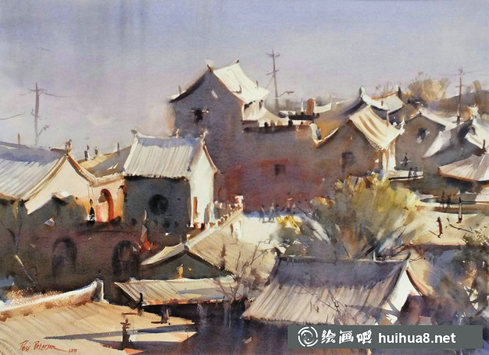 澳大利亞水彩畫家羅斯.帕特森繪畫作品
