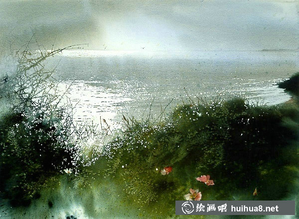 美國畫家妮塔恩格爾風(fēng)景水彩畫作品