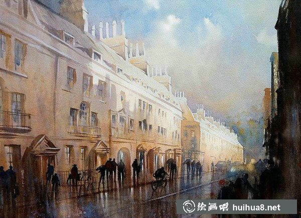 Thomas W. Schaller 城市建筑風(fēng)景水彩畫欣賞