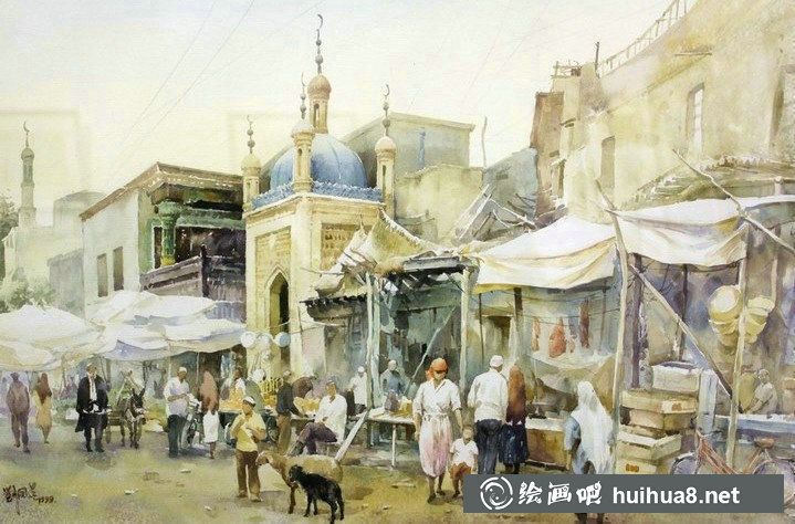 著名水彩畫家教育家劉鳳蘭水彩風(fēng)景作品