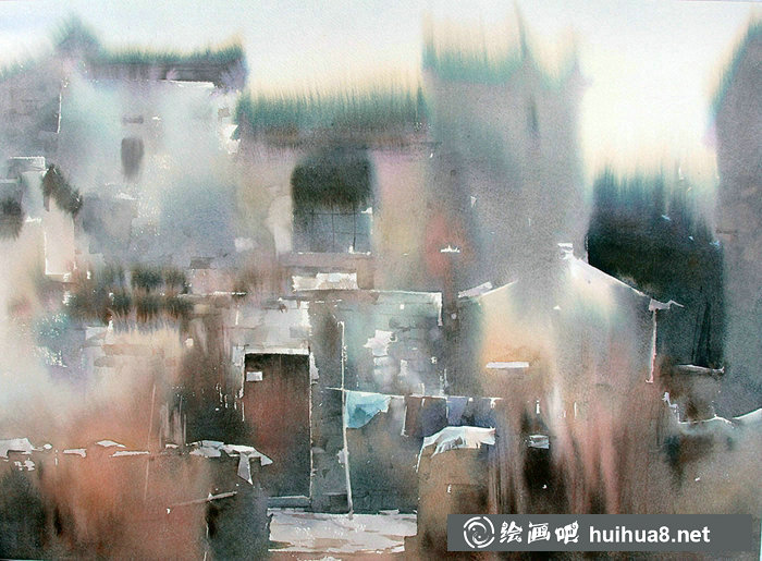 柳毅唯美風(fēng)景水彩作品欣賞