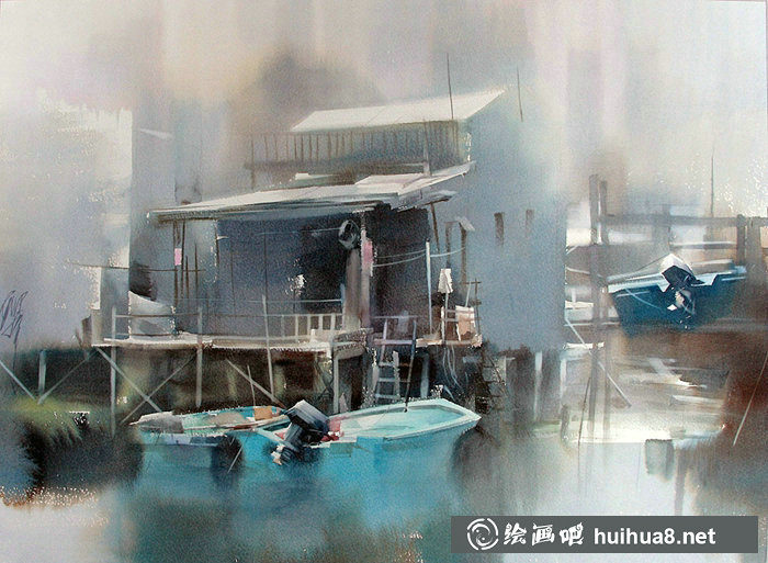 柳毅唯美風(fēng)景水彩作品欣賞