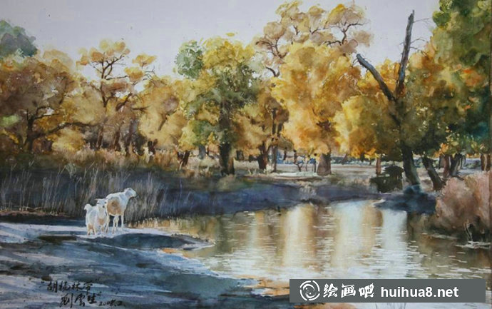 劉云生風(fēng)景水彩畫寫生作品