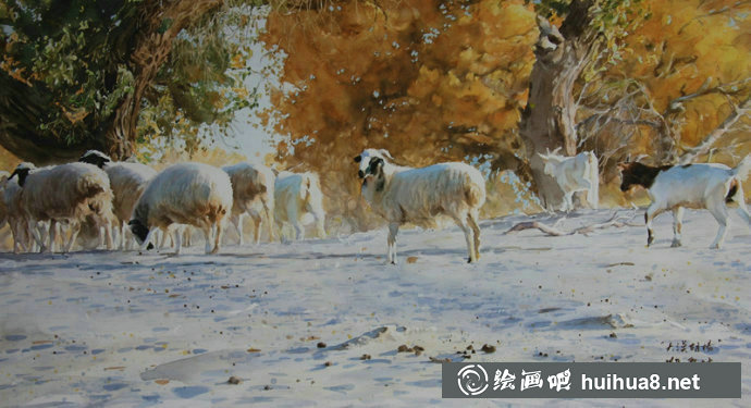 劉云生風(fēng)景水彩畫寫生作品