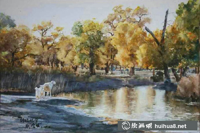 劉云生風(fēng)景水彩畫寫生作品