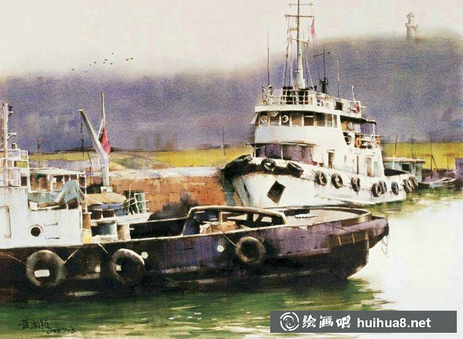 黃向陽(yáng)鄉(xiāng)村風(fēng)景水彩畫(huà)作品欣賞-17
