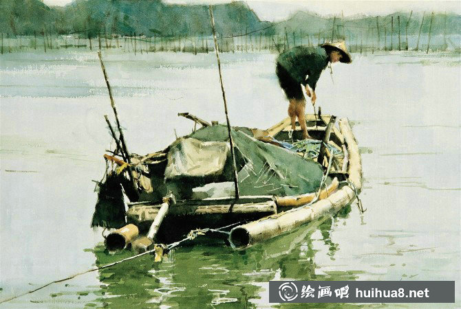 黃向陽(yáng)鄉(xiāng)村風(fēng)景水彩畫(huà)作品欣賞-18