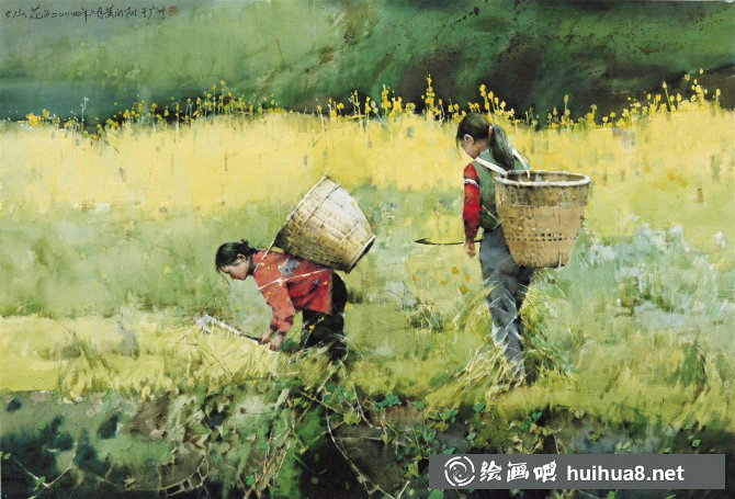 黃向陽(yáng)鄉(xiāng)村風(fēng)景水彩畫(huà)作品欣賞-27