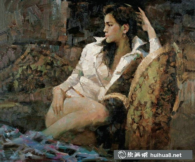 黃向陽人物水彩畫作品分享