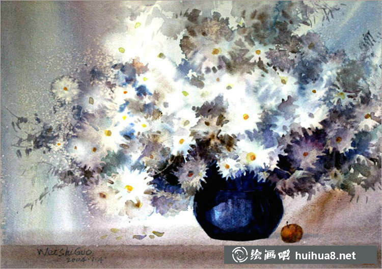 魏詩(shī)國(guó)的巴蜀山川風(fēng)景水彩畫(huà)欣賞