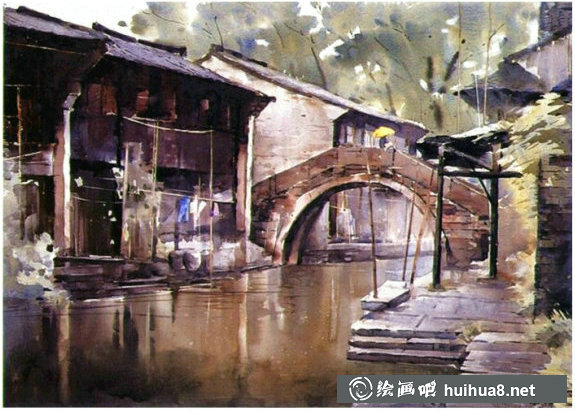 宋肇年水彩畫風景作品欣賞