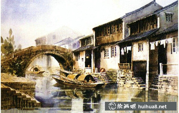 宋肇年水彩畫風景作品欣賞