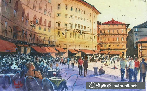 美國Ann Vasilik風景水彩繪畫藝術作品-7