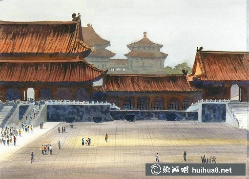 美國Ann Vasilik風景水彩繪畫藝術作品-8