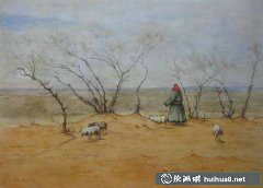 奧迪靜物風景水彩畫品鑒