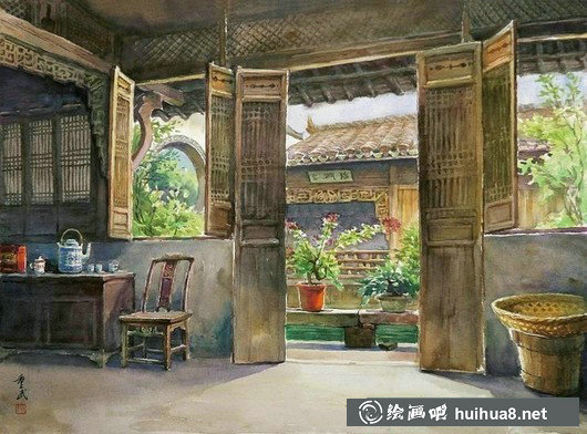 陳重武風(fēng)景水彩畫作品-1