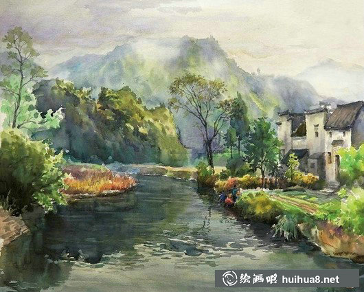 陳重武風(fēng)景水彩畫作品-2
