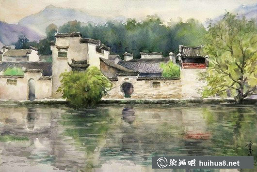 陳重武風(fēng)景水彩畫作品-5