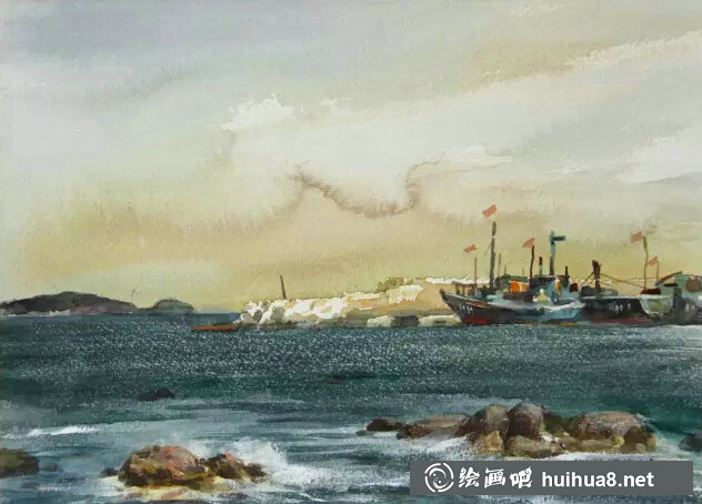 房敏水彩風(fēng)景作品-2
