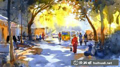 印度Abel Antonysamy異域風(fēng)情光影水彩魅力
