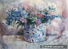 俄羅斯畫家埃琳娜Boukingolts靜物水彩藝術(shù)