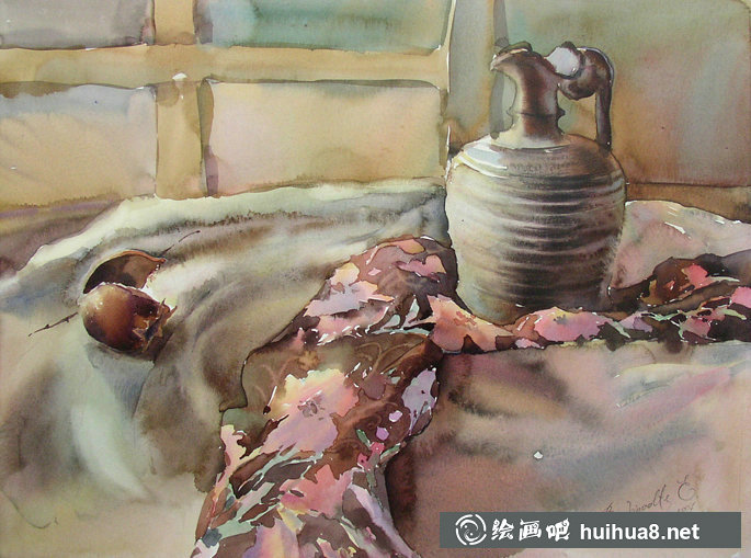 俄羅斯畫家埃琳娜Elena Boukingolts的靜物水彩-7