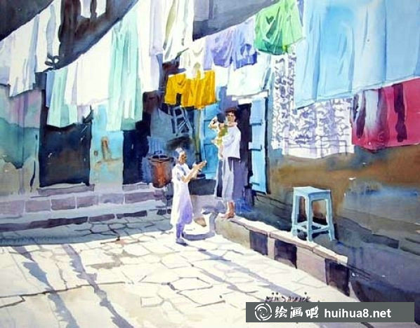 印度水彩畫(huà)家Milind Mulick作品欣賞-3