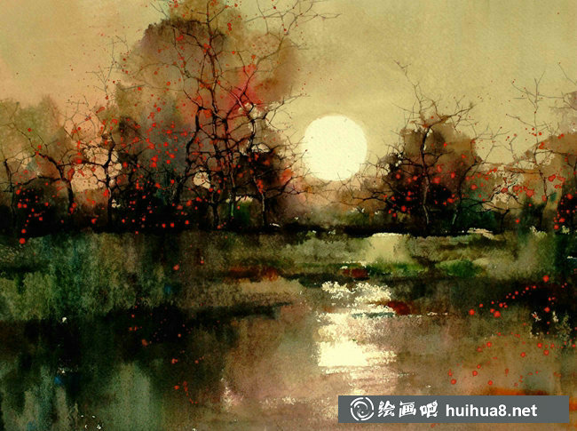 馮正梁水彩畫(huà)作品欣賞-6