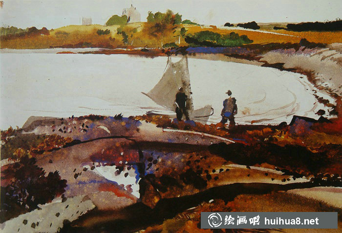 美國(guó)新寫(xiě)實(shí)主義大師安德魯·懷斯水彩畫(huà)作品