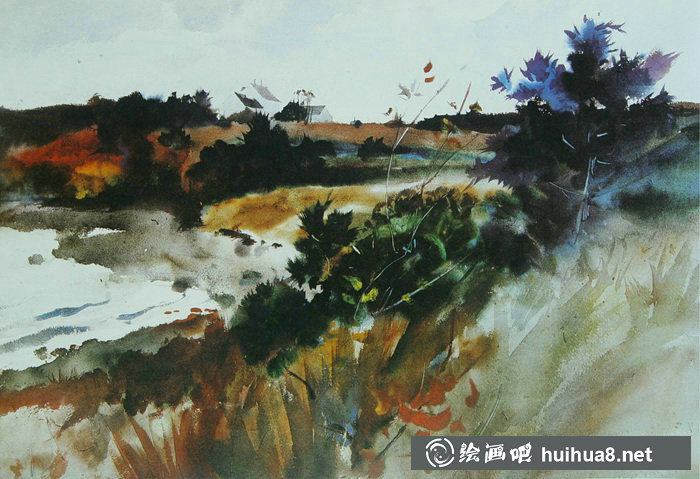美國(guó)新寫(xiě)實(shí)主義大師安德魯·懷斯水彩畫(huà)作品