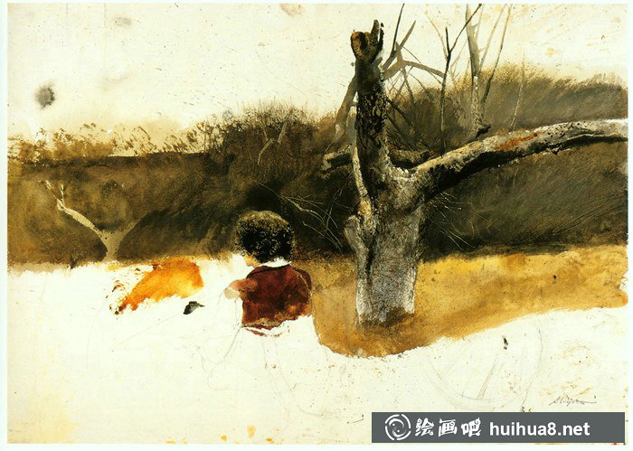 美國(guó)新寫(xiě)實(shí)主義大師安德魯·懷斯水彩畫(huà)作品