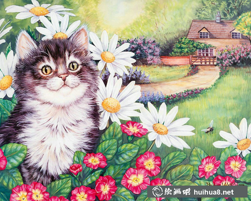 美國插畫師Jane Maday筆下的可愛貓咪小動物-4