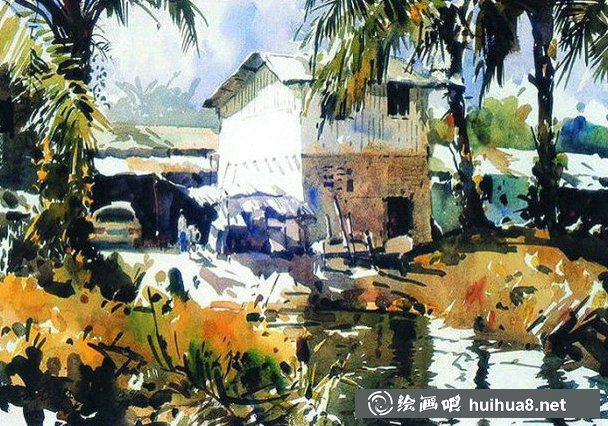 新加坡水彩畫家王金成風(fēng)景作品選