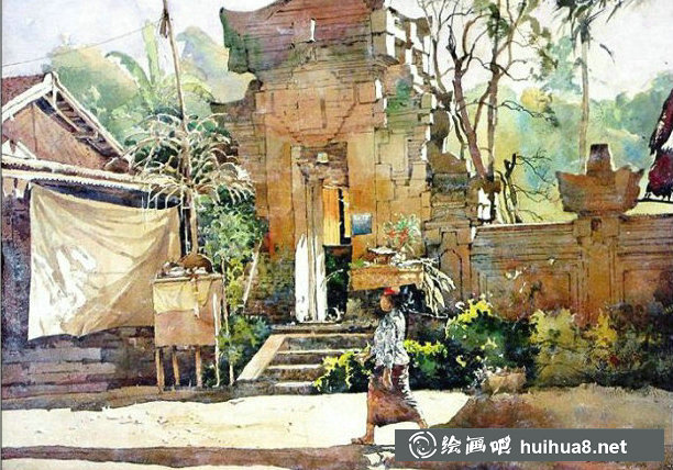 新加坡水彩畫家王金成風(fēng)景作品選