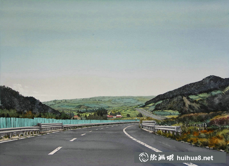 張玉坤公路水彩《去往西雙版納》系列