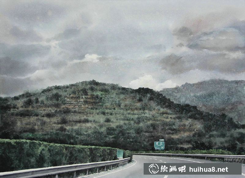 張玉坤公路水彩《去往西雙版納》系列