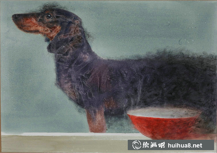 王朝水彩畫作品賞析-17