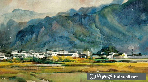 張俊秋風(fēng)景水彩畫(huà)技法探索欣賞