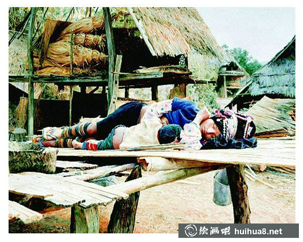 姚建華云南民族人物風(fēng)土水彩畫(huà)