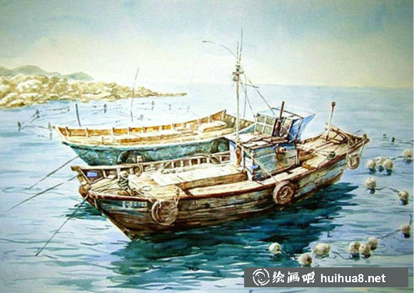 楊永鄉(xiāng)村風景水彩畫藝術(shù)作品