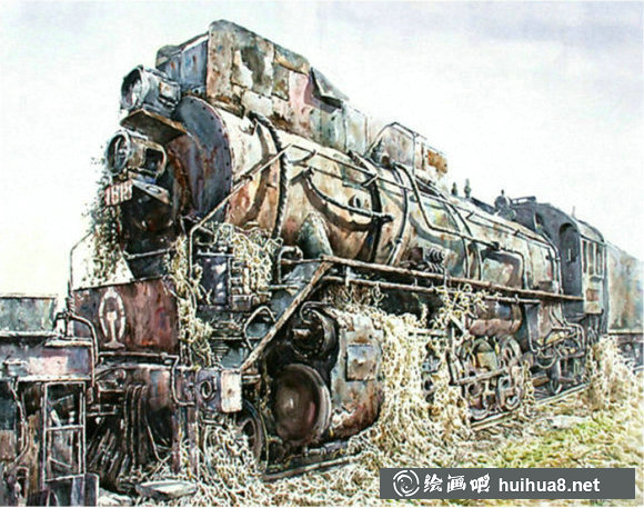 楊永鄉(xiāng)村風景水彩畫藝術(shù)作品