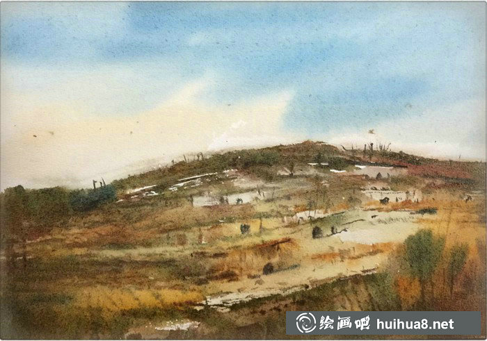 孔凡靜風景水彩畫作品欣賞