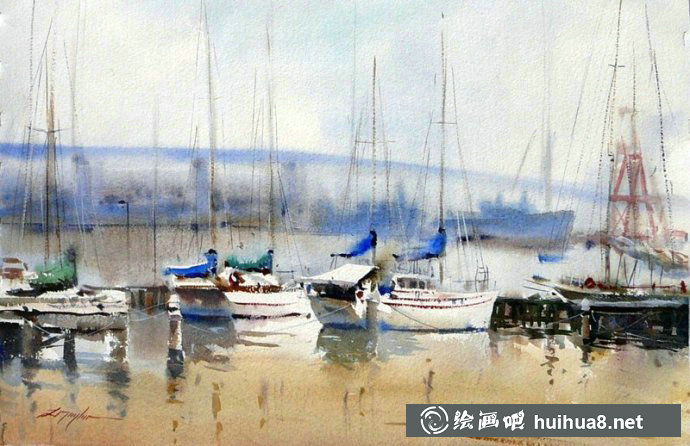 澳大利亞大衛(wèi).泰勒David Taylor的水彩畫