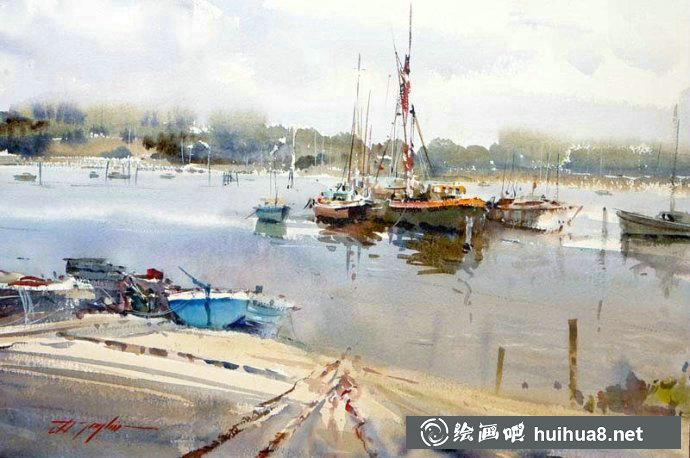 澳大利亞大衛(wèi).泰勒David Taylor的水彩畫