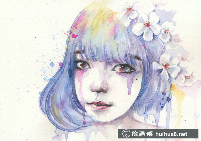 豆子桃水彩插畫(huà):我只會(huì)畫(huà)畫(huà)