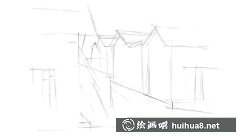 鄉(xiāng)村風(fēng)景速寫圖臨摹技巧教程
