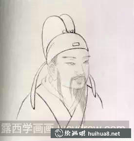 男子面部設(shè)色法
