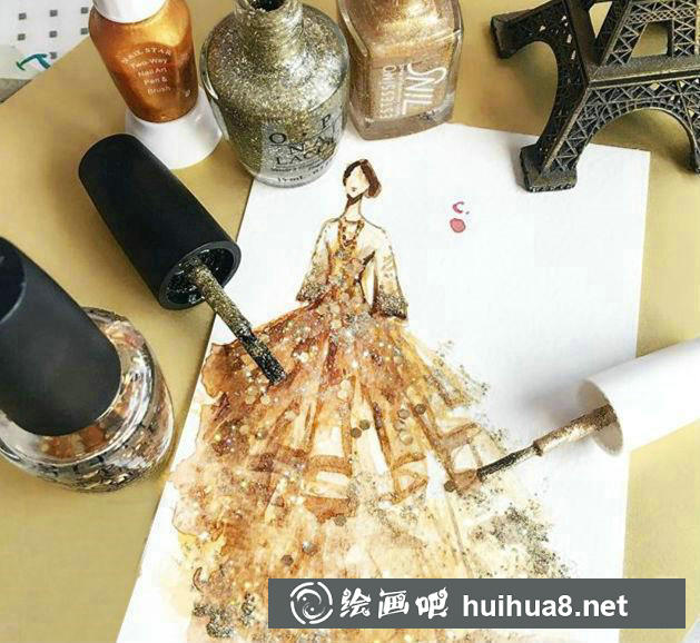 Chan Clayrene 服裝畫作展示