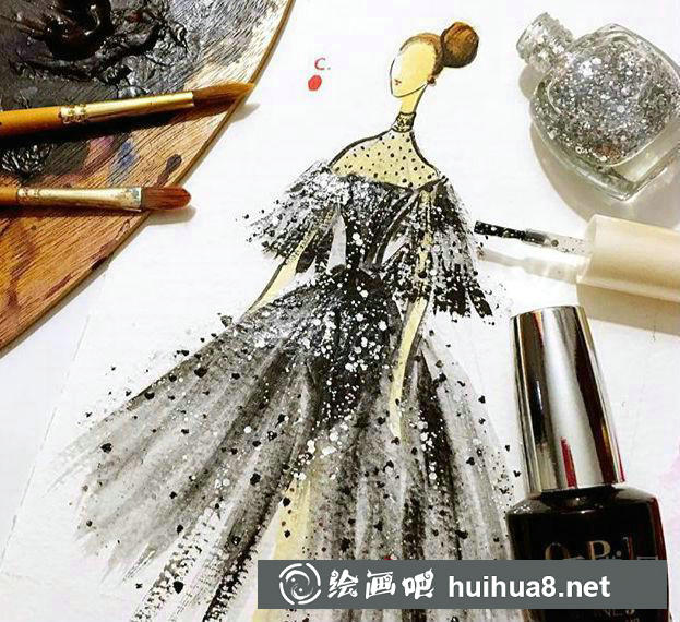 Chan Clayrene 服裝畫作展示